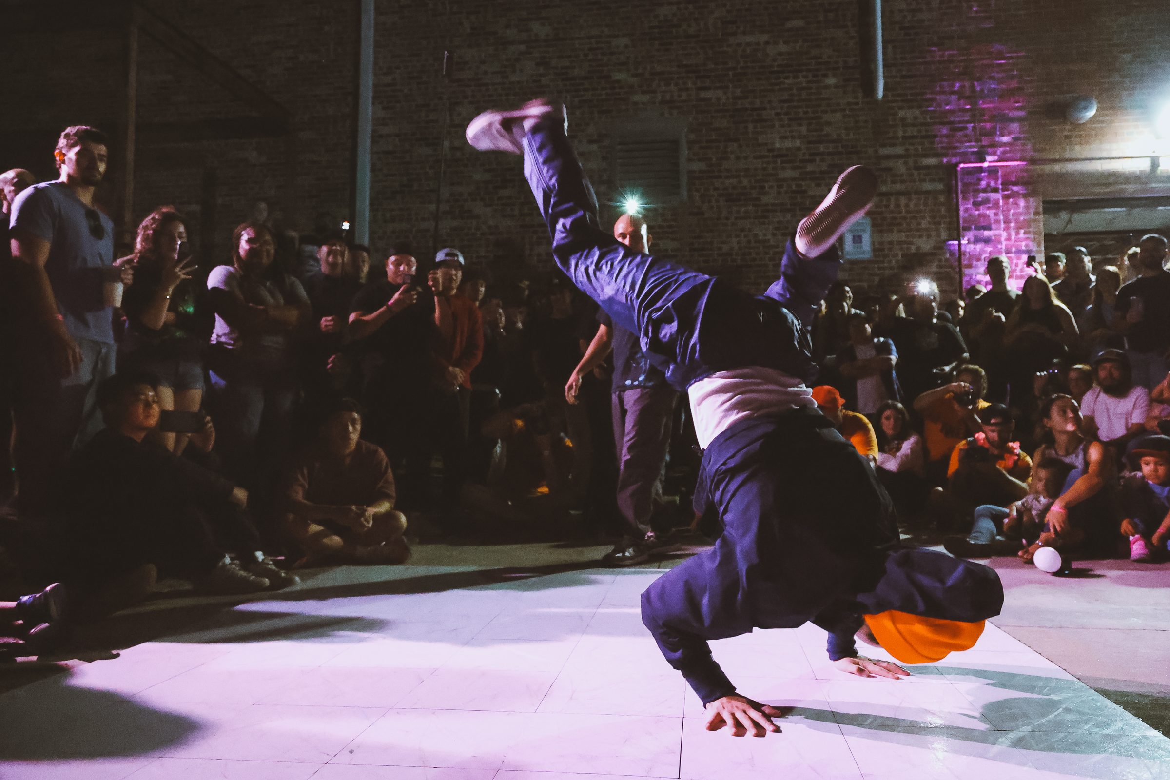 Breakdancing battle at a TougeNation event